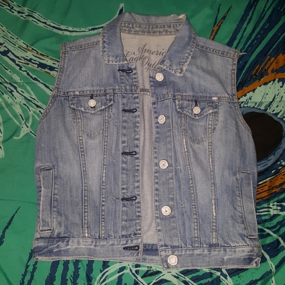 American Eagle Outfitters Jackets & Blazers - Distressed Vest